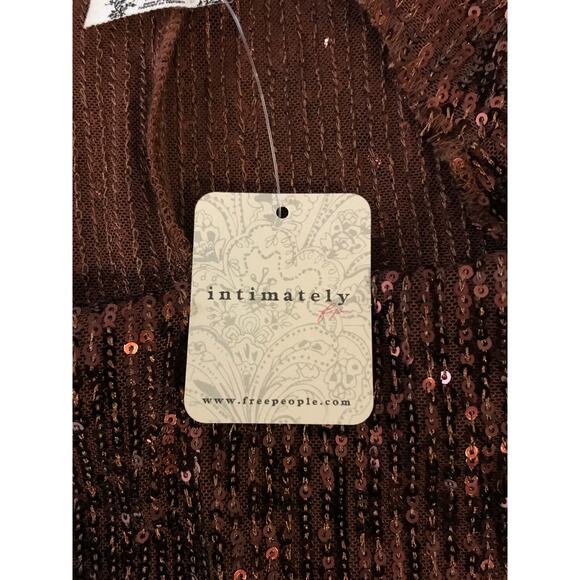 Free People Intimately Gold Rush Long Sleeve Top - Extra Small - Picture 7 of 12